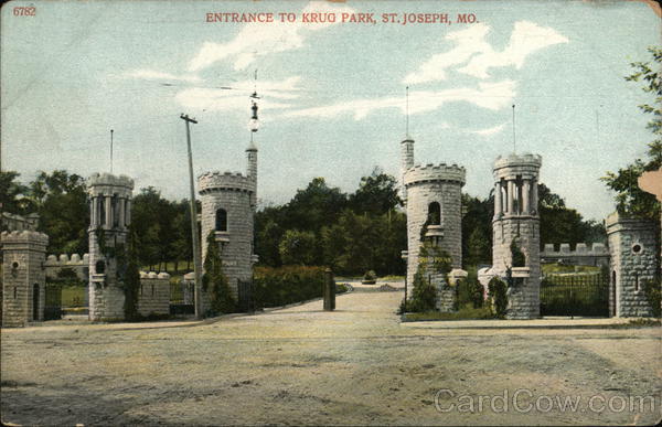 Entrance to Krug Park St. Joseph Missouri