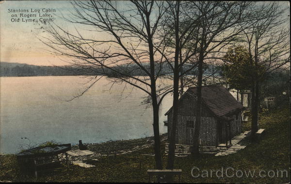 Stantons Log Cabin on Rogers Lake Old Lyme Connecticut