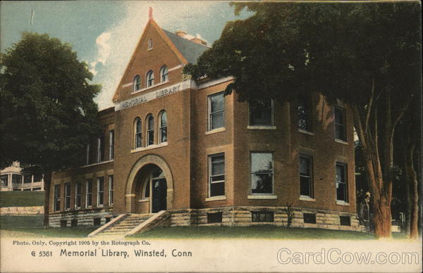 Memorial Library Winsted Connecticut
