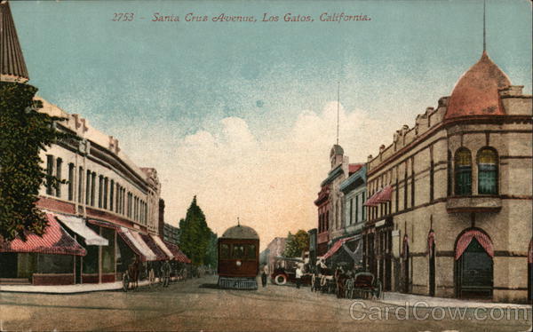 Santa Cruz Avenue Los Gatos California