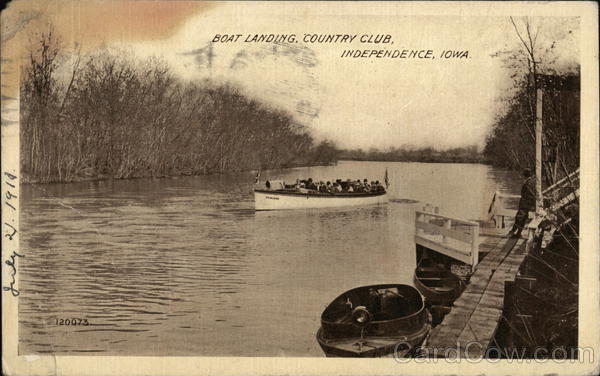 Boat landing, Country Club Independence Iowa