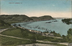 View of Town Lansing, IA Postcard Postcard Postcard