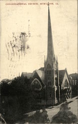 Congregational Church Muscatine, IA Postcard Postcard Postcard