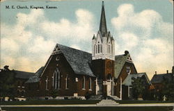 M.E. Church Kingman, KS Postcard Postcard Postcard