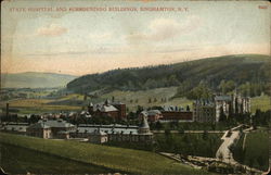 State Hospital and Surrounding Buildings Binghamton, NY Postcard Postcard Postcard