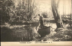 Chinese Alley Loch Sheldrake, NY Postcard Postcard Postcard