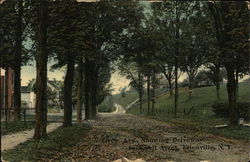 Circle Avenue showing Driveway to Knoll Acres Ellenville, NY Postcard Postcard Postcard