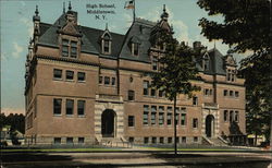 High School Middletown, NY Postcard Postcard Postcard