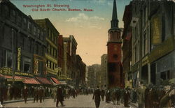 Washington St. Showing Old South Church Washington St. Showing Old South Church