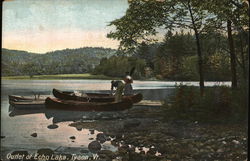 Outlet of Echo Lake Tyson, VT Postcard Postcard Postcard