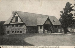 New Unitarian (Cruft Memorial) Church Andover, NH Postcard Postcard Postcard