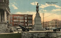 Soldiers Monument Postcard