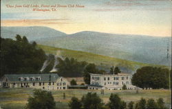 View from Golf Links, Forest and Stream Club House Wilmington, VT Postcard Postcard Postcard