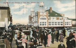 Boardwalk and Entrance to Steel Pier Boardwalk and Entrance to Steel Pier
