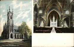St. Paul's Catholic Church Worcester, MA Postcard Postcard Postcard