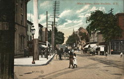 Main Street, New Rochelle, NY early 1900's Postcard