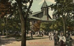 At the Close of an Auditorium Meeting Postcard