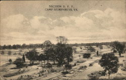 Section D.E.F. Camp Humphreys Fort Belvoir, VA Postcard Postcard Postcard