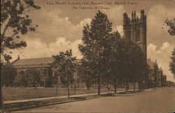 Leon Mandel Assembly Hall, Reynolds Club, Mitchell Tower Chicago, IL Postcard Postcard Postcard