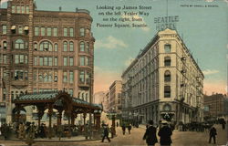 James Street and Yester Way from Pioneer Square Seattle, WA Postcard Postcard Postcard