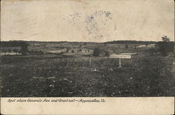 Spot Where Generals Lee and Grant Met Appomattox, VA Postcard Postcard Postcard