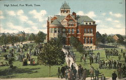 High School Fort Worth, TX Postcard Postcard Postcard