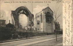 Cathedral of St. John the Divine - in construction Postcard
