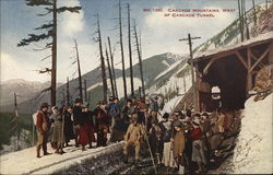Cascade Mountains West of Cascade Tunnel Stevens Pass, WA Postcard Postcard Postcard
