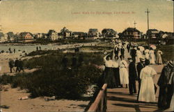 Lovers Walk on the Bridge York Beach, ME Postcard Postcard Postcard