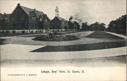 Cottages, Boys Home Postcard