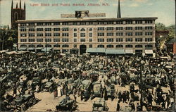 Lyon Block and Public Market Postcard