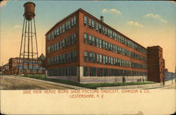 Endicott, Johnson & Co. - Heavy Work Shoe Factory, Lestershire Postcard