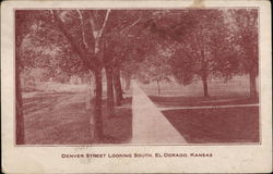 Denver Street Looking South El Dorado, KS Postcard Postcard Postcard