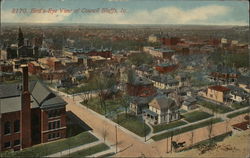 Bird's Eye View of Town Postcard