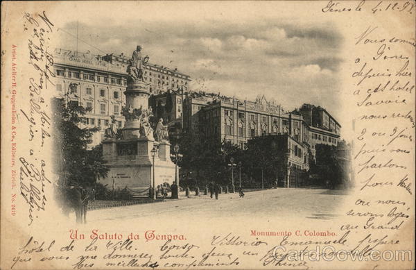 Monumento C. Colombo Genoa Italy