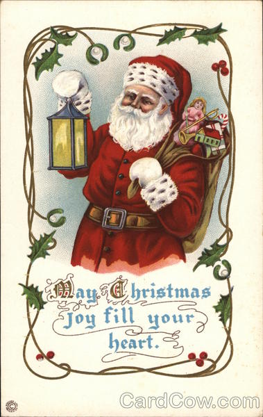 May Christmas Joy Fill Your Heart Santa Claus