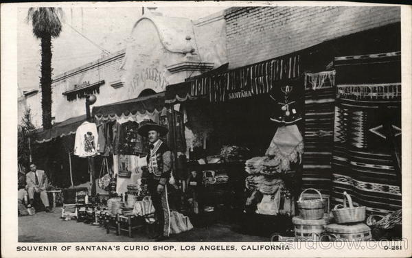 Souvenir of Santana's Curio Shop Los Angeles California