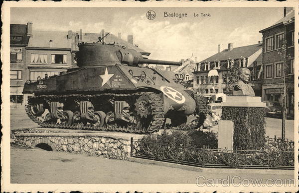 Tank in Town Square Bastogne Belgium