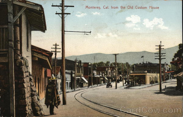 View of Town From the Old Custom House Monterey California
