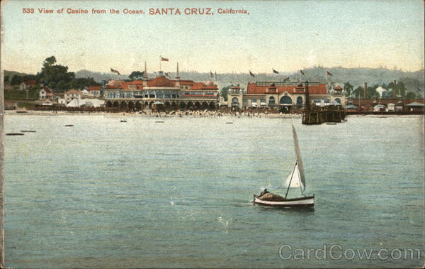 View of Casino From the Ocean Santa Cruz California