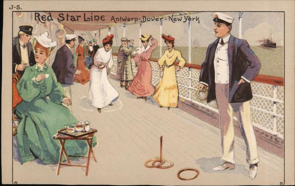 Playing Quoits on Deck J-5 Red Star Line