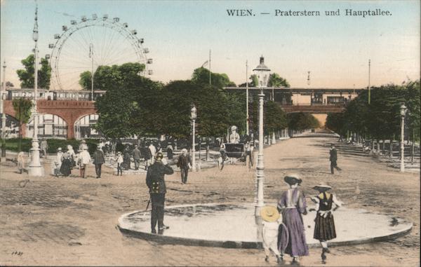 Praterstern und Hauptallee Vienna Austria