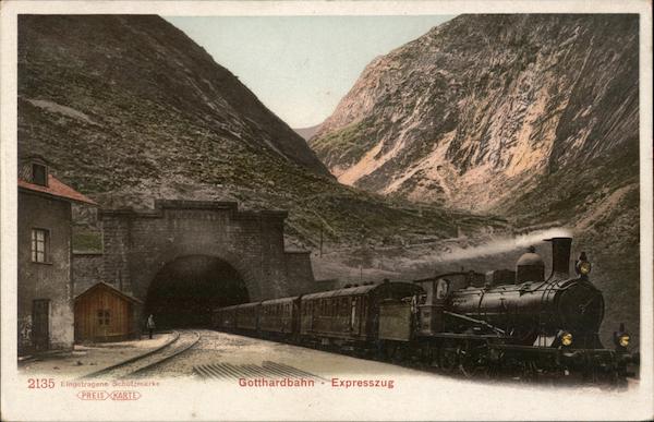 Gotthard Railway Express Tunnel Switzerland