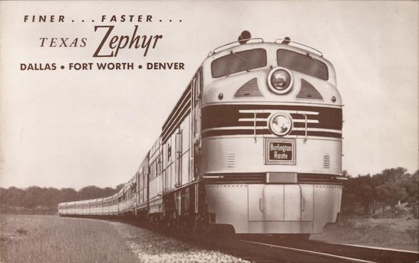The Texas Zephyr Trains, Railroad