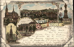 Gruss aus Steele Postcard