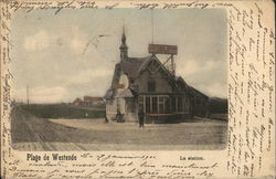 La Station Plage de Westende, Belgium Benelux Countries Postcard Postcard