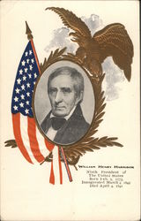 President William Henry Harrison Postcard