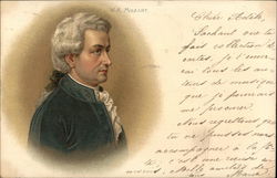 W.A. Mozart Postcard