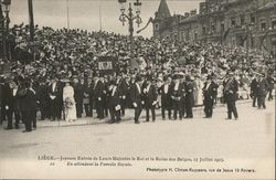 Joyeuse Entree de Lours Majestes le Roi et la Reine des Belges, 13 Juillet 1913 Postcard