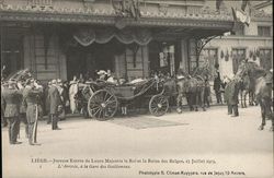 Joyeuse Entree de Lours Majestes le Roi et la Reine des Belges, 13 Juillet 1913 Liege, Belgium Benelux Countries Postcard Postcard